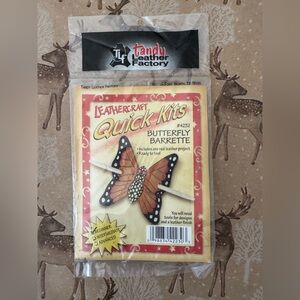 Tandy Leather Factory Butterfly Barrette Leather Craft Kit